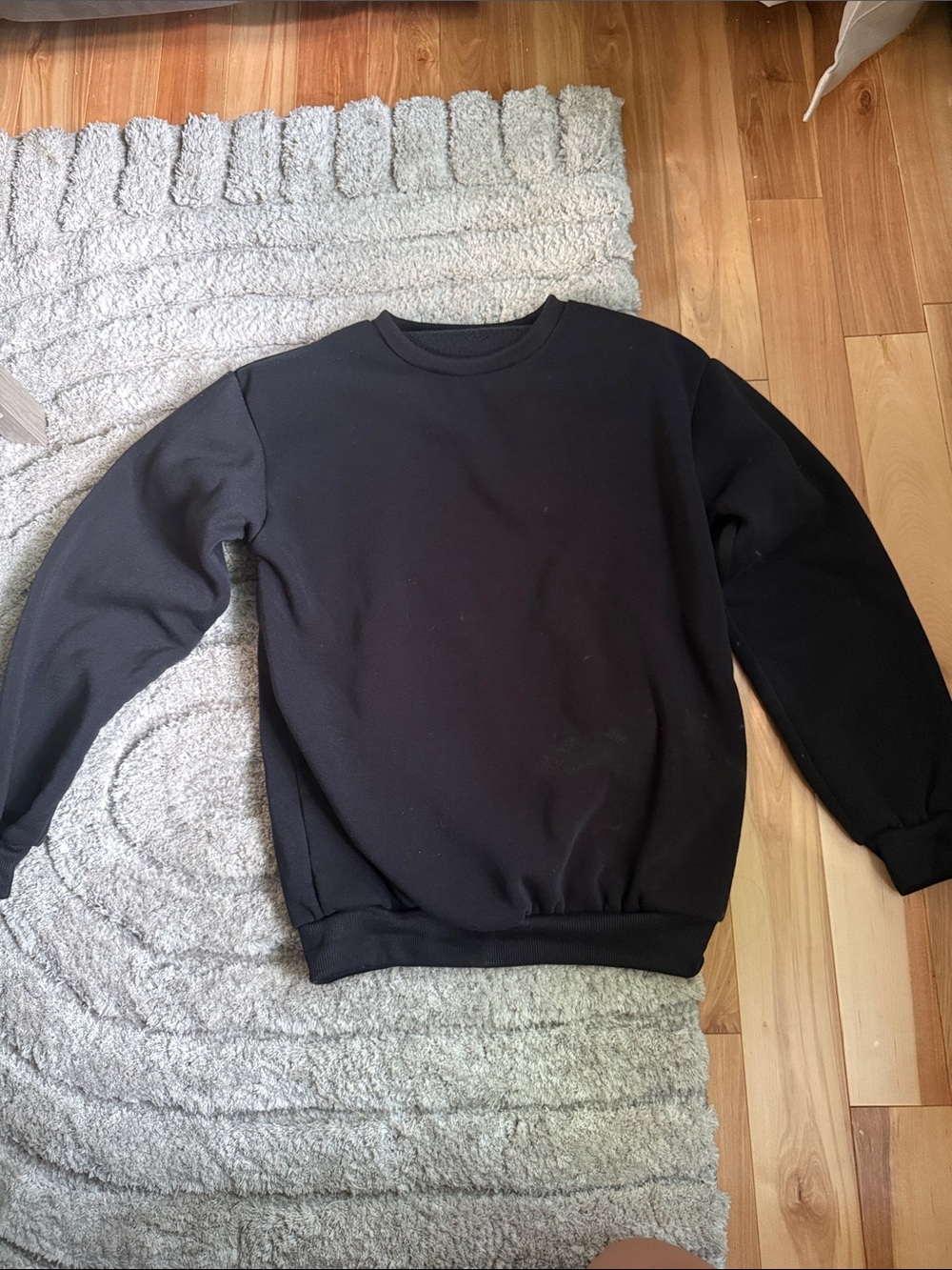 Classic Black Crewneck Sweater